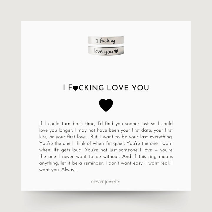 I F♡cking Love You Ring