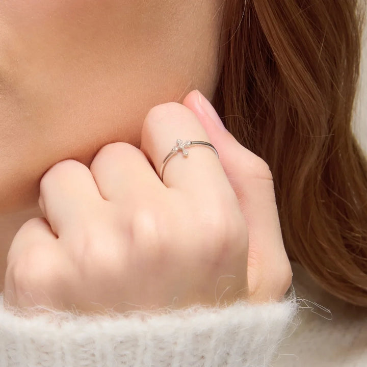 God's Love - Teardrop Cross Ring
