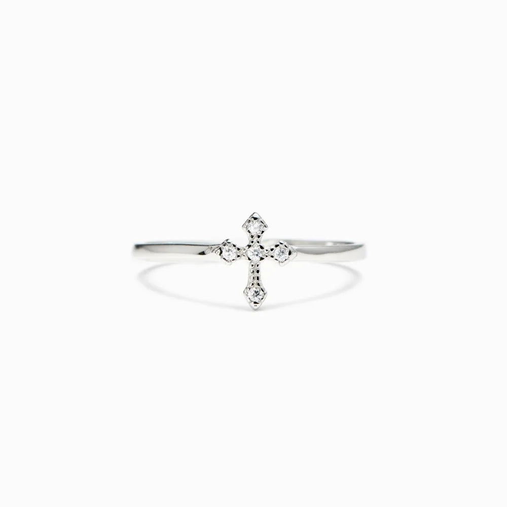 God's Love - Teardrop Cross Ring