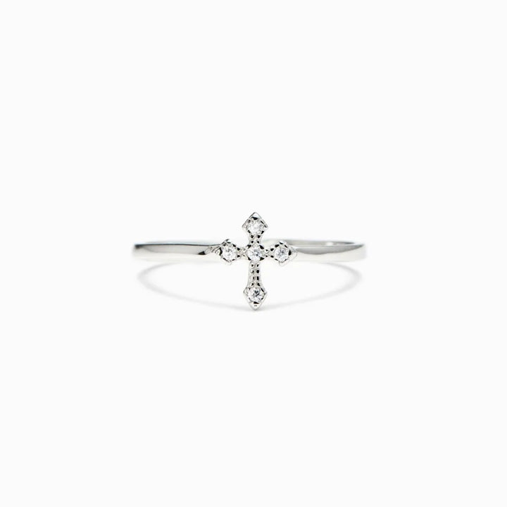 God's Love - Teardrop Cross Ring