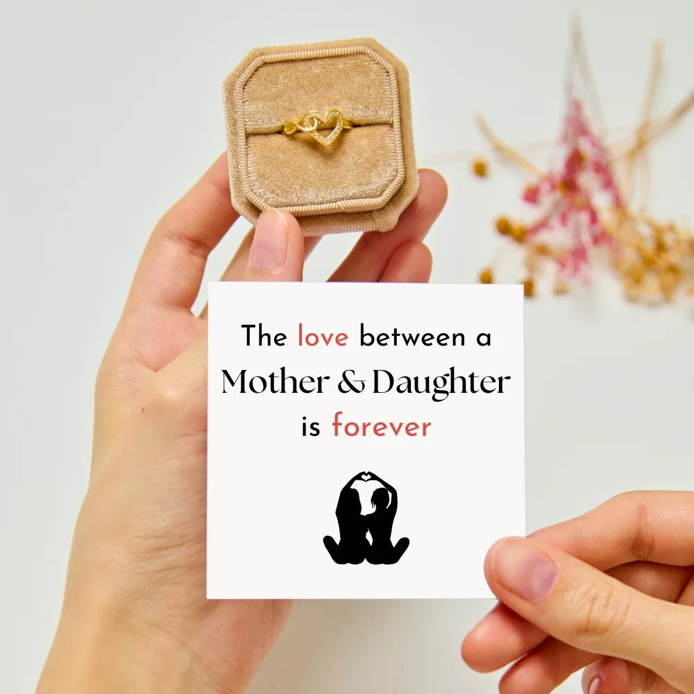 Mother & Daughter - Infinity Heart Ring