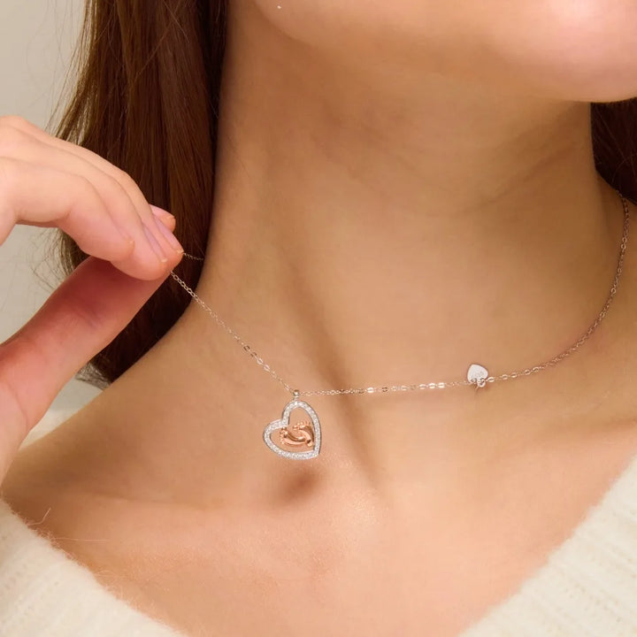 Mom To Be - Baby Feet Necklace