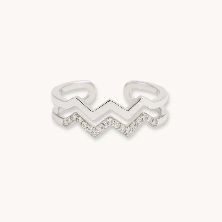 Highs & Lows Twin Band Ring