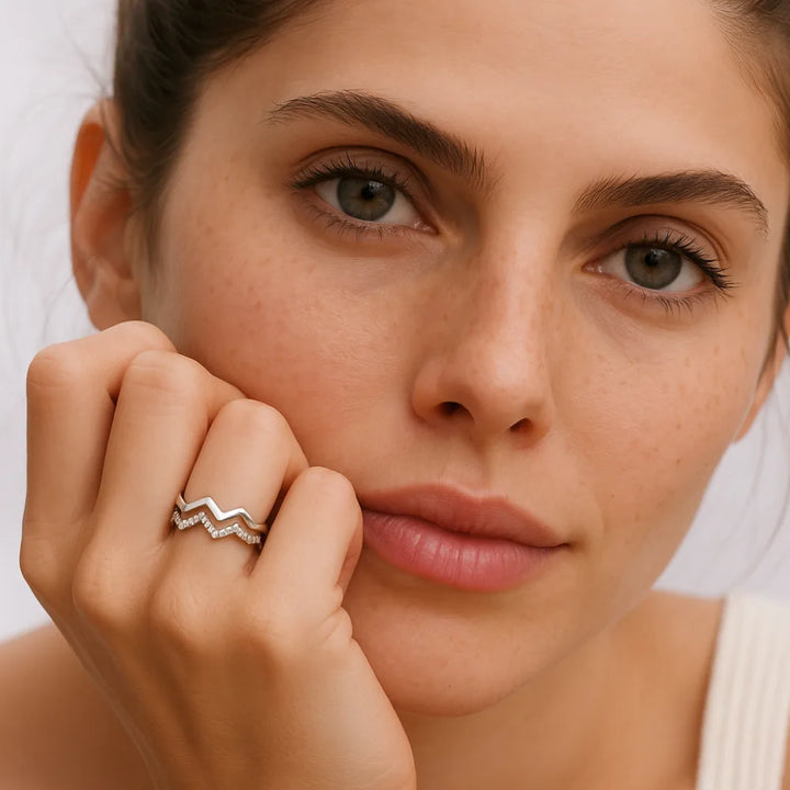 Highs & Lows Twin Band Ring