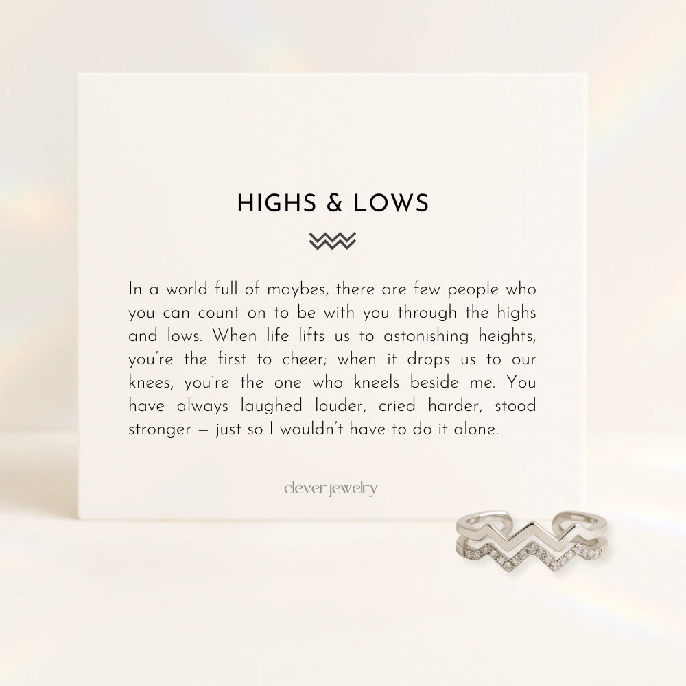 Highs & Lows Twin Band Ring