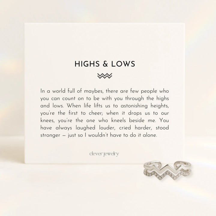 Highs & Lows Twin Band Ring